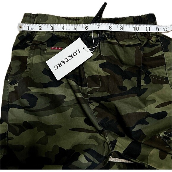 LOKTARC Boys Camo Pants‎ Kids Pull On Drawstring Youth Camouflage Cargo Joggers - Picture 3 of 11